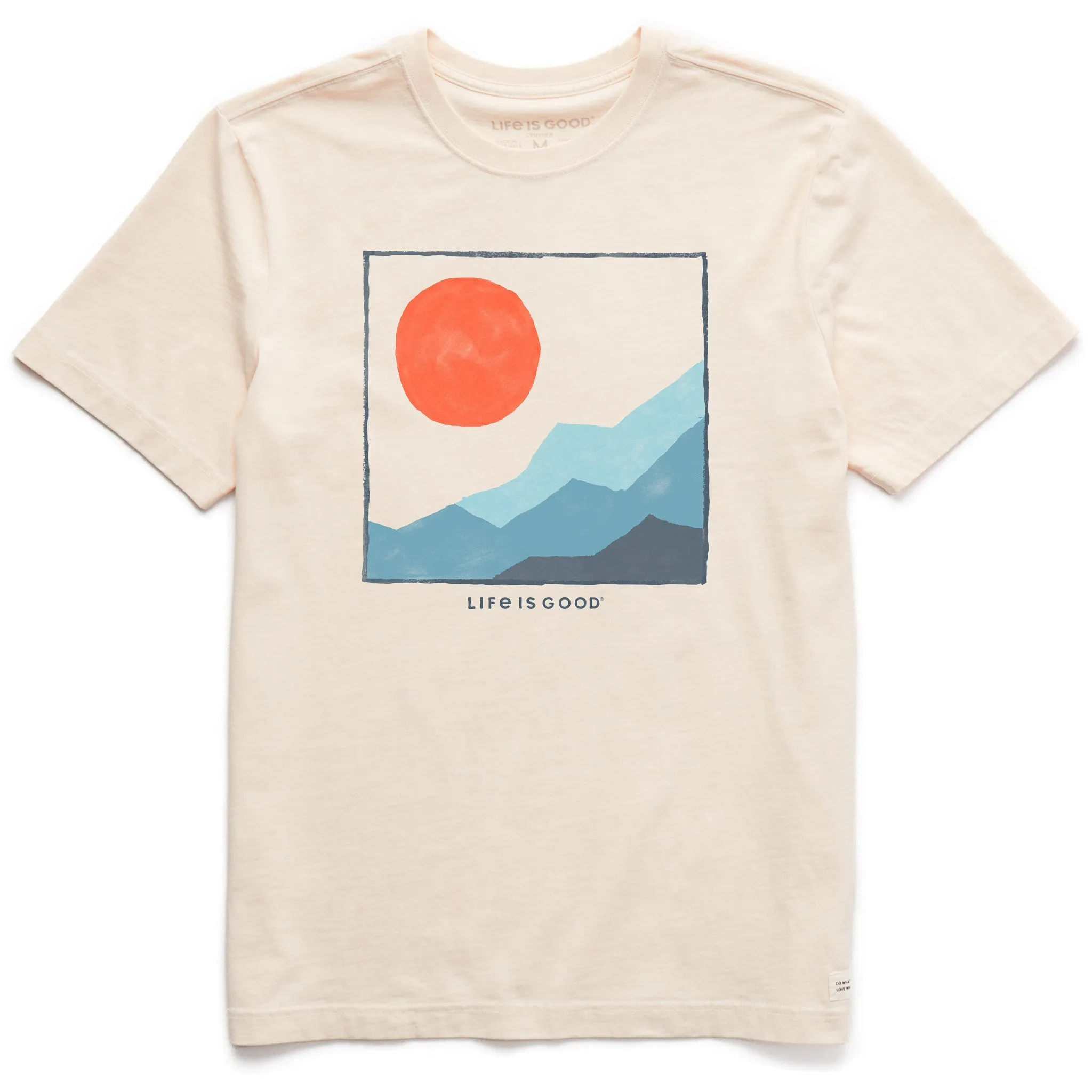 Men's Sunset on the Range Short Sleeve Crusher Tee EcoConscious Processing cotton material