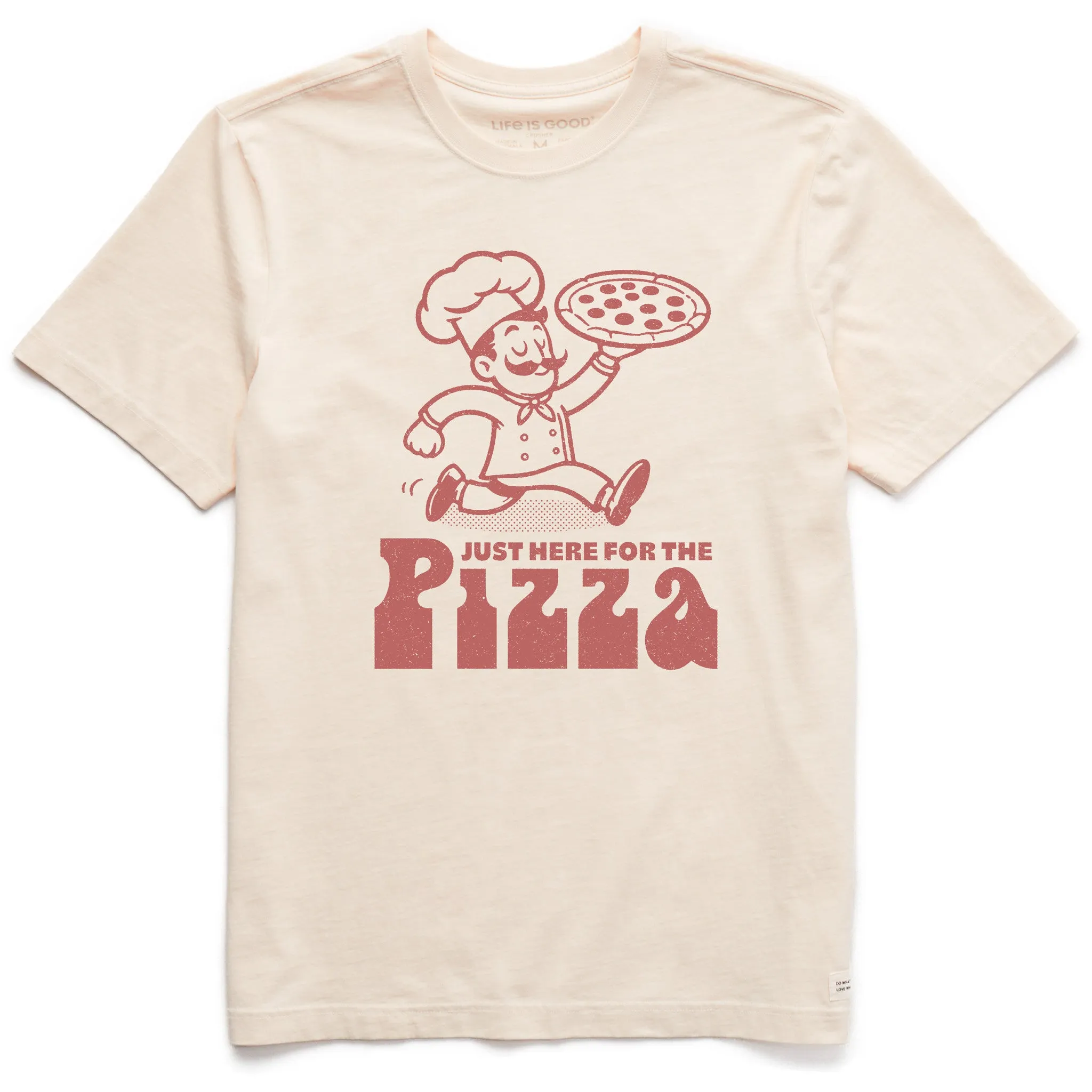 Quick Layer Fit Men's Here for the Pizza Short Sleeve Crusher Tee