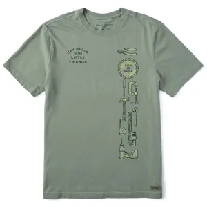 Sporty Layer Look Elderly Comfort Men's Say Hello to My Litlte Friends Tools Short Sleeve Tee