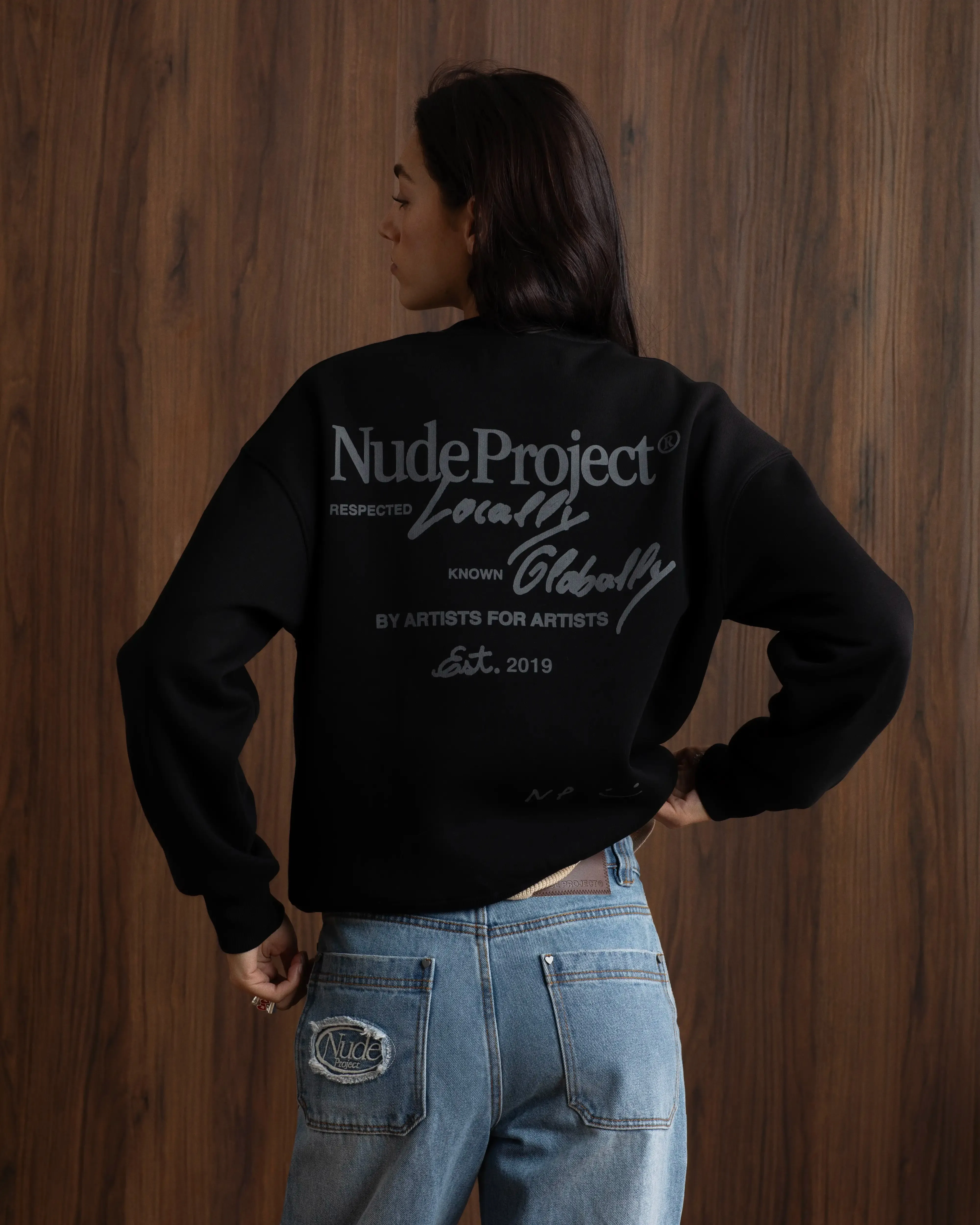 active top Global Soon Sweatshirt Black