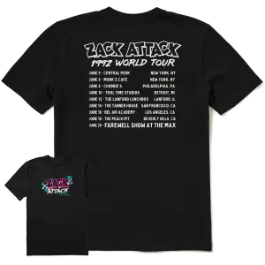 comfortable option Unisex style Men's Zack Attack '92 World Tour Short Sleeve Tee