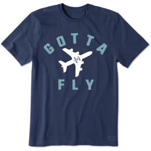 Boat Neck quick-drying Men's Gotta Fly Plane Short Sleeve Tee