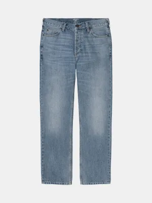 Marlow Jeans Blue Bleached Functional Waistband Classic Style