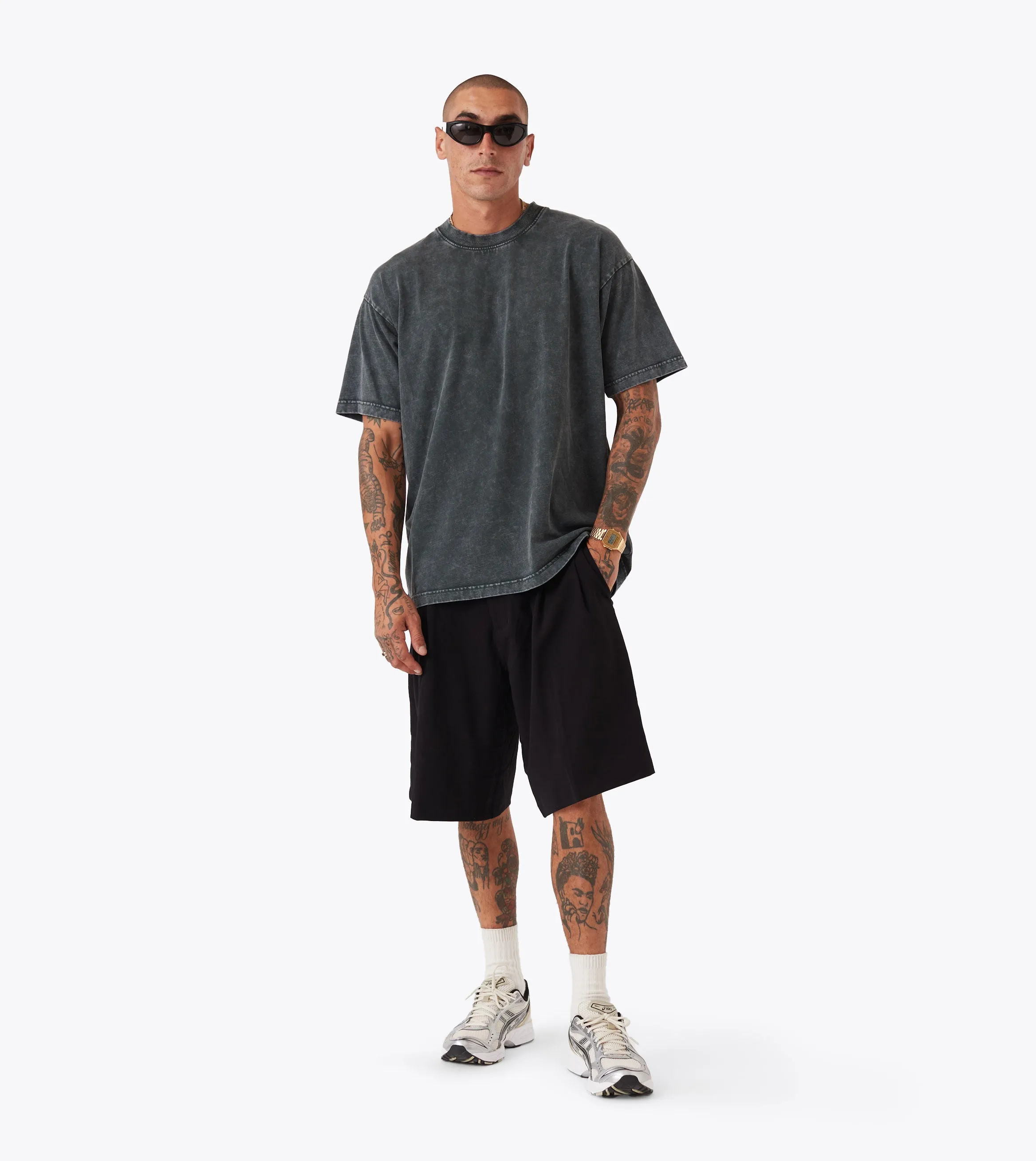 Premium Material Fresh Trend Box Tee GD Forest