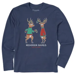 Flexible Fit Men's Men's Reindeer Games Ring Toss Long Sleeve Crusher Tee