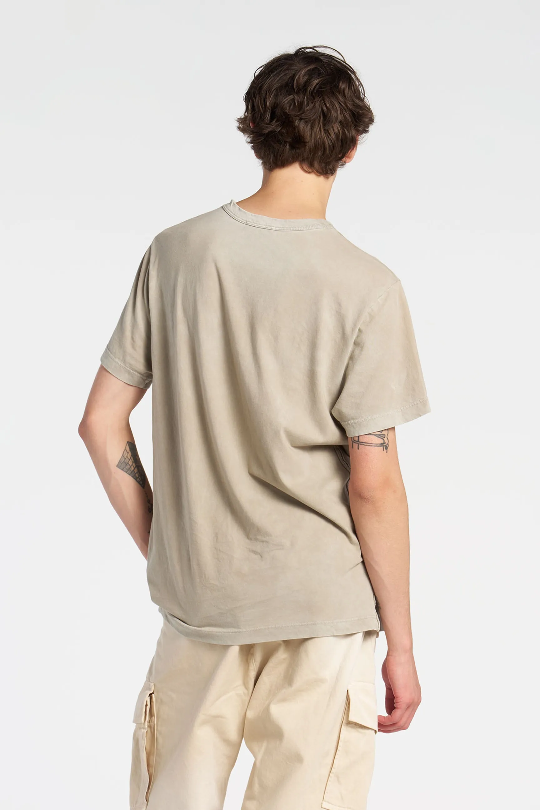 Smooth Flatlock Stitching Good stretch Classic Crewneck Tee