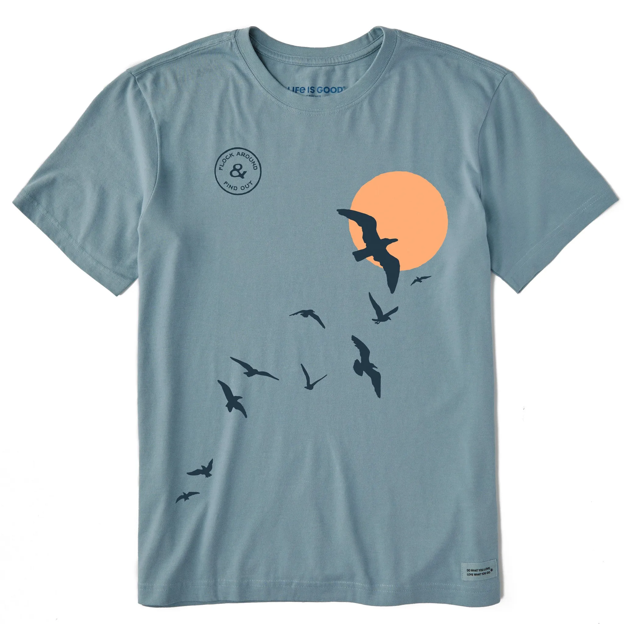 All Day Flex Men's Flock Around Birds Short Sleeve Crusher Tee