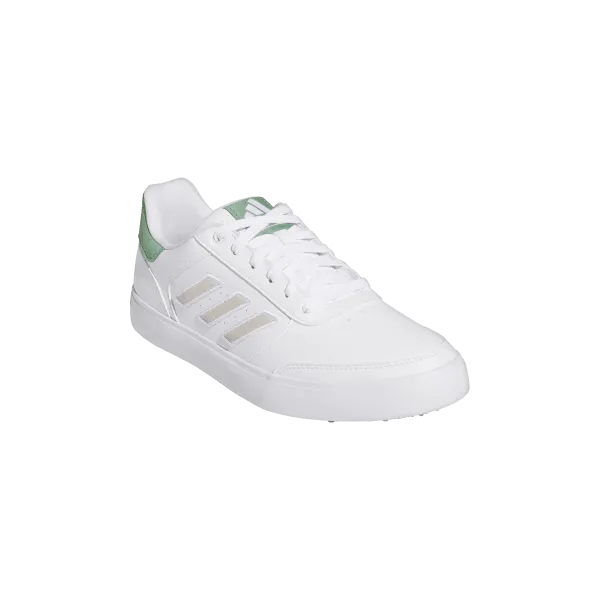 Fashionable Resort Mood Adidas Retrocross 24 Spikeless Golf Shoes - Cloud White / Preloved Green
