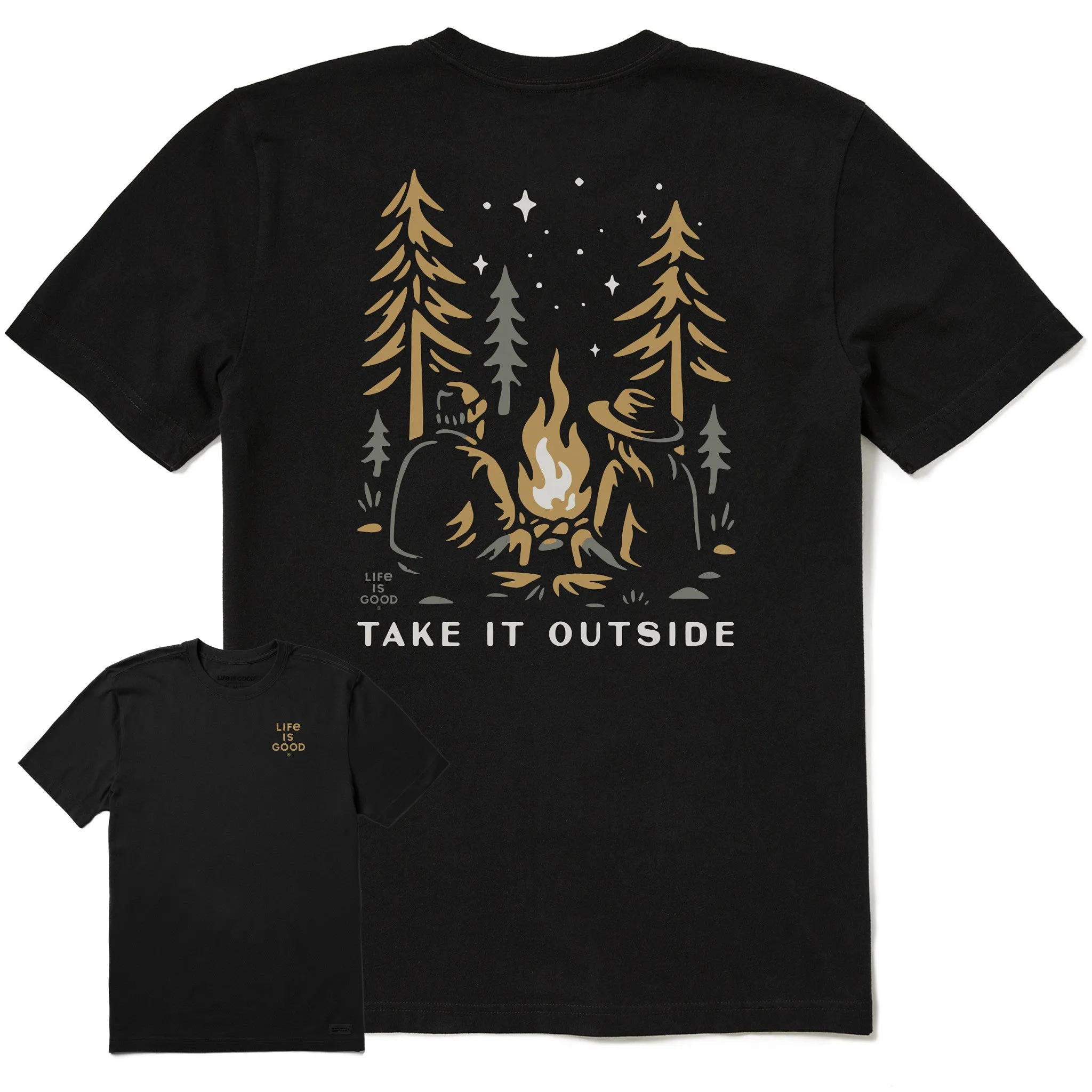 Men's Take it Outside Campfire Short Sleeve Tee Cool Layer Wear