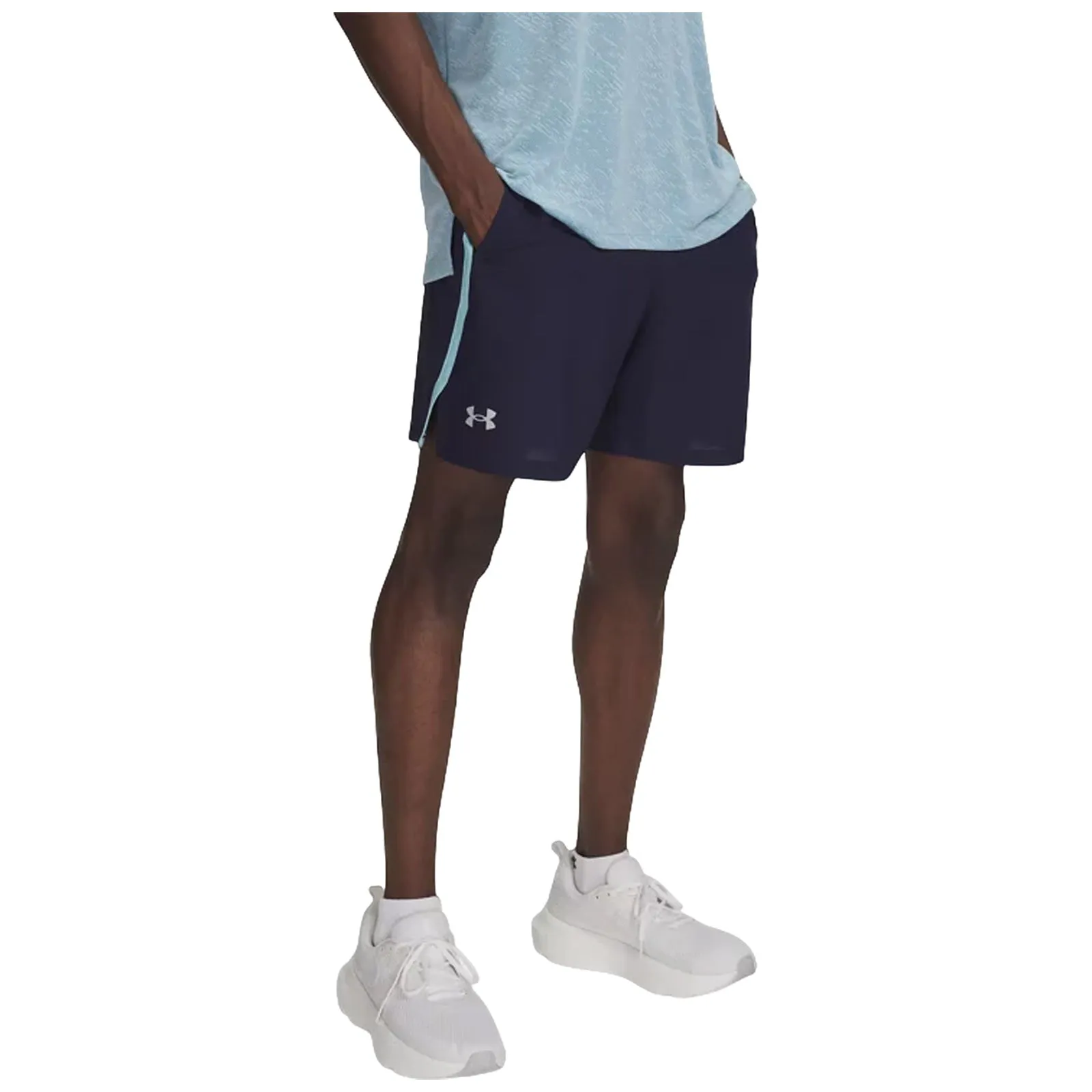 ribbed texture Comfortable Waistband Under Armour Mens Launch 7" Shorts