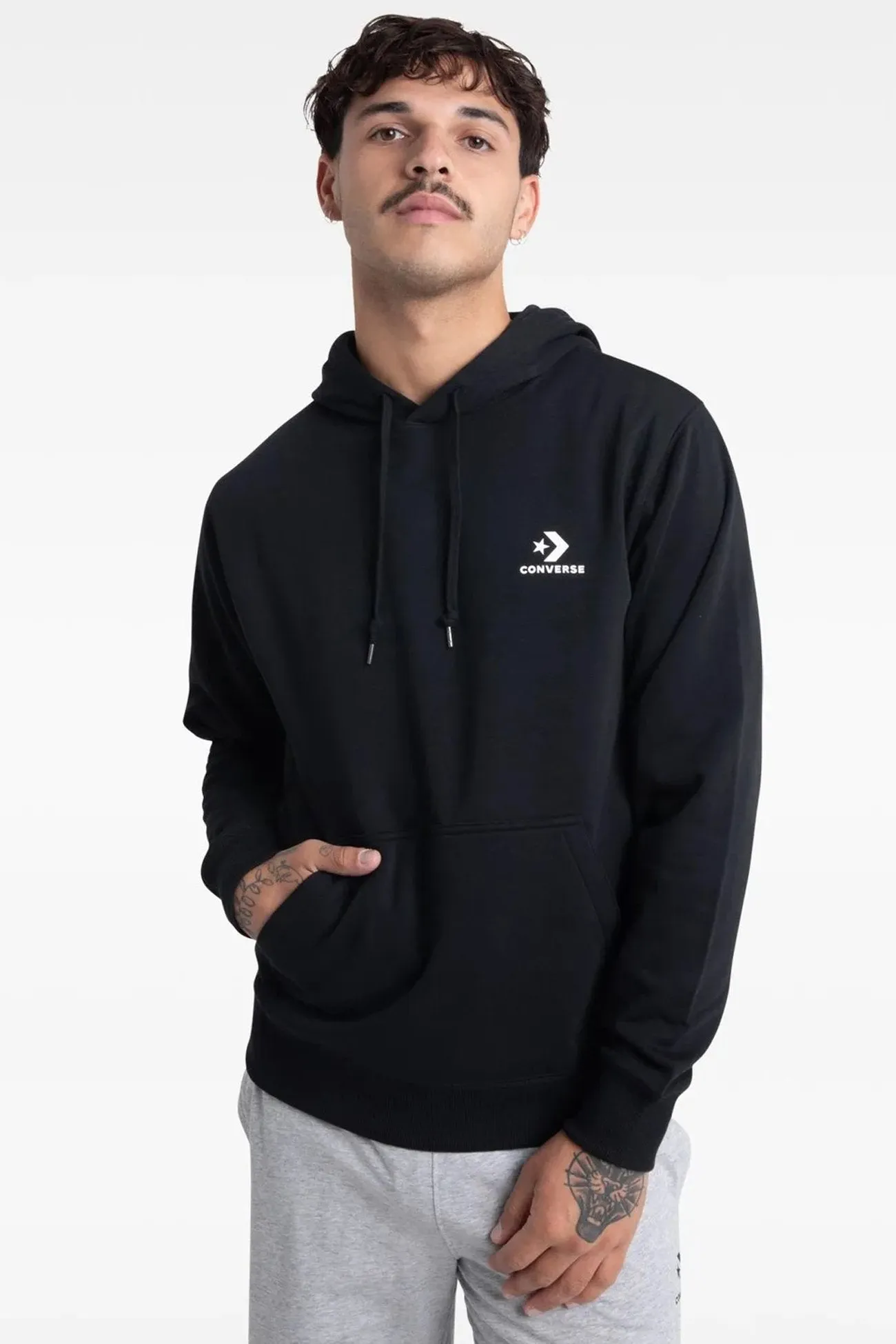 Star Chevron Core Hoodie Black Fresh Sporty City Style