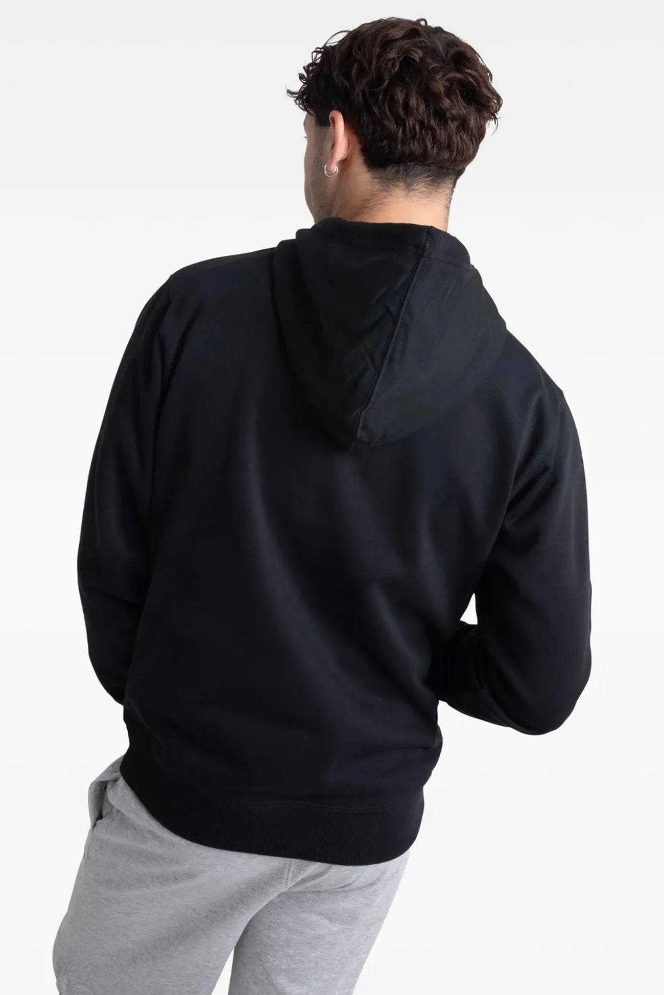 Street-Ready Look Star Chevron Core Hoodie Black