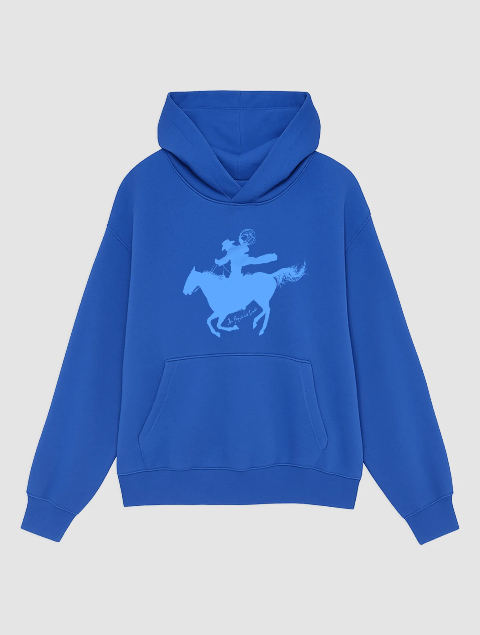 howdy blue hoodie Easy Layer Machine washable