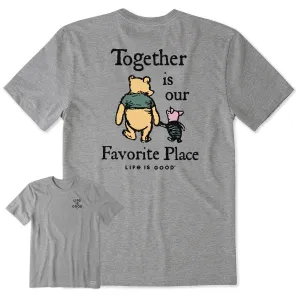 Men's Together is Our Favorite Place Short Sleeve Tee Light and Fresh Comfort Flex