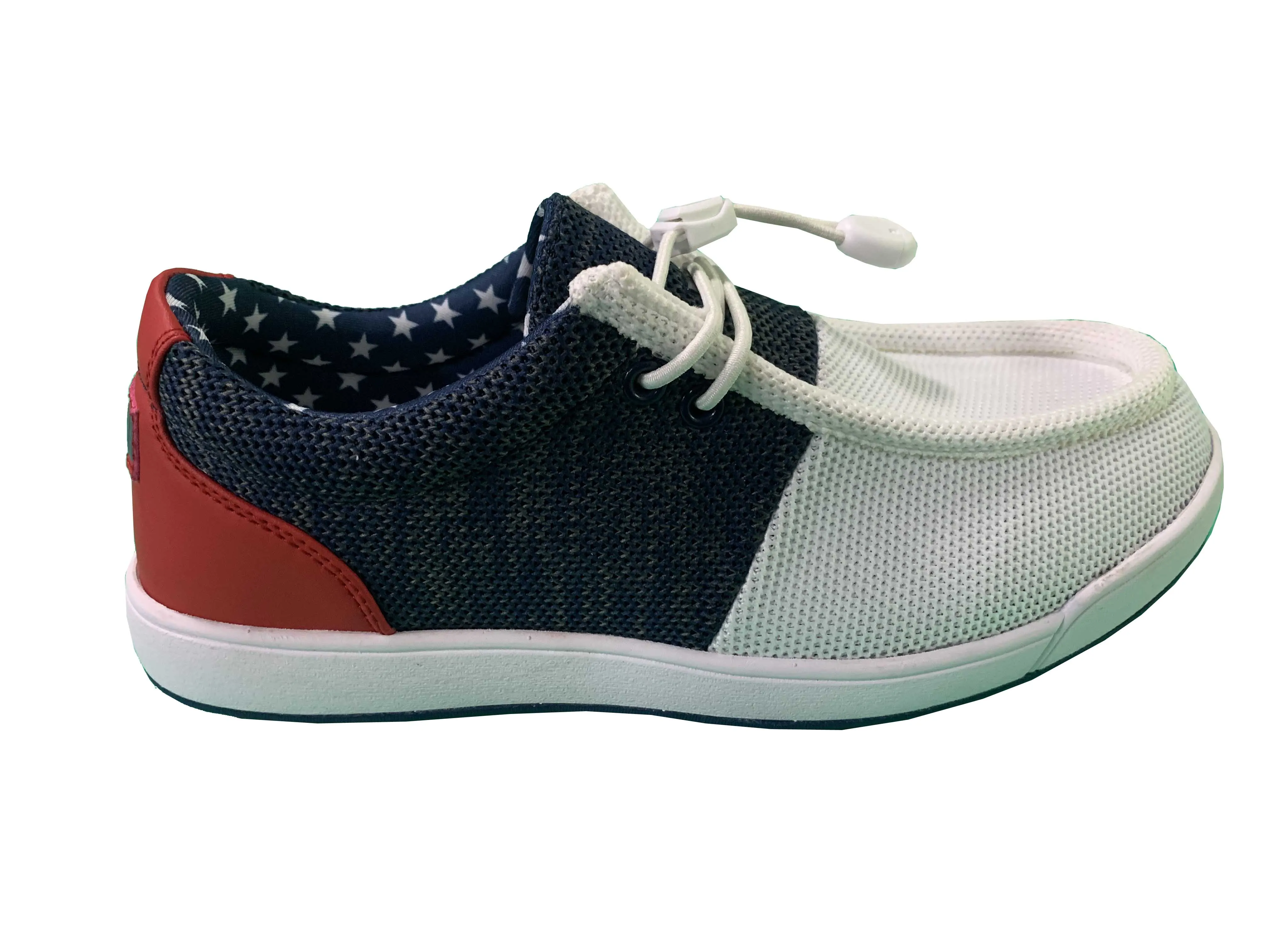 Grip Flexibility Comfort Track SK??NI Men's Golf Shoe - Red/White/Blue