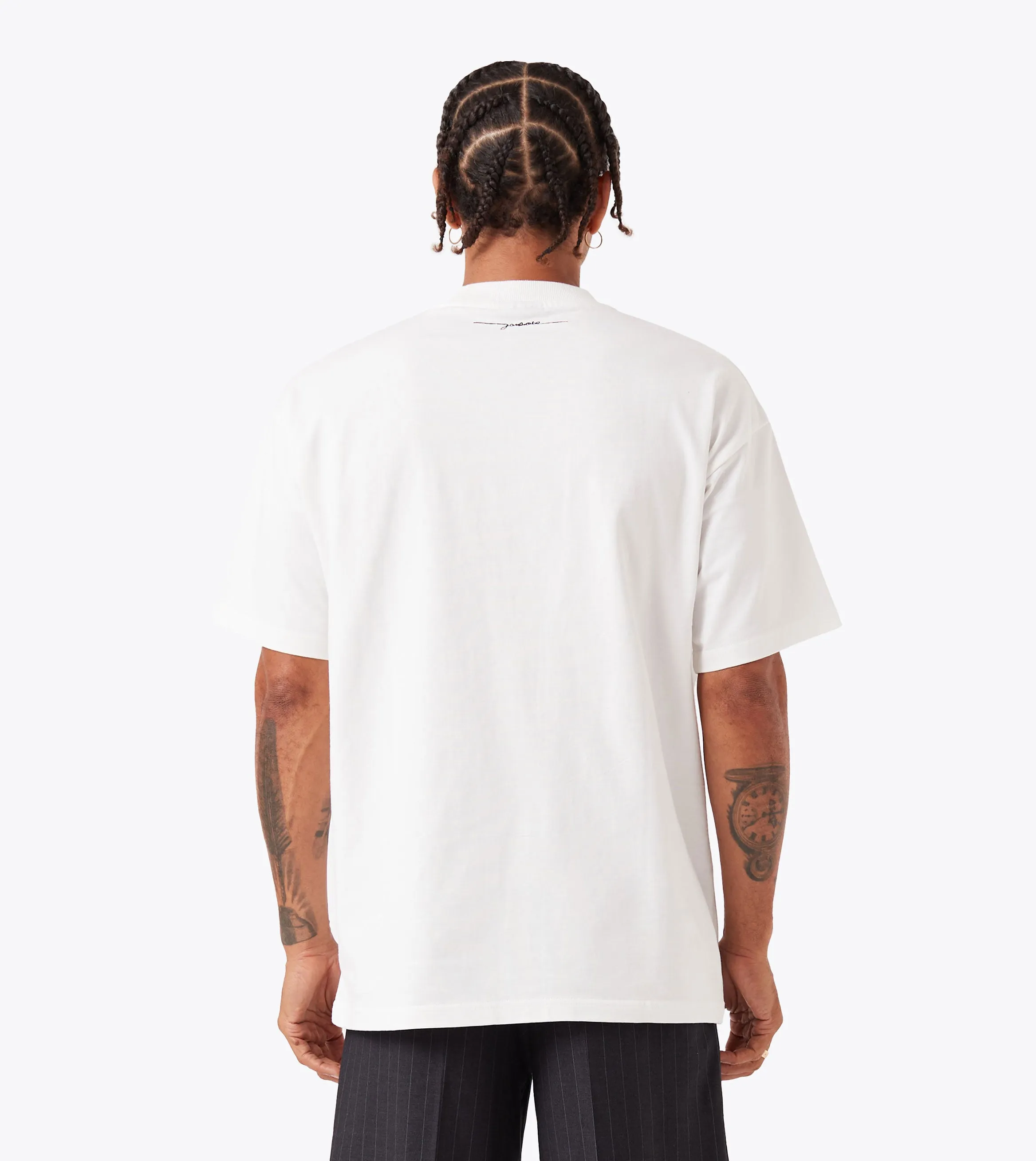 Flow Tee White Collared Set In Sleeve