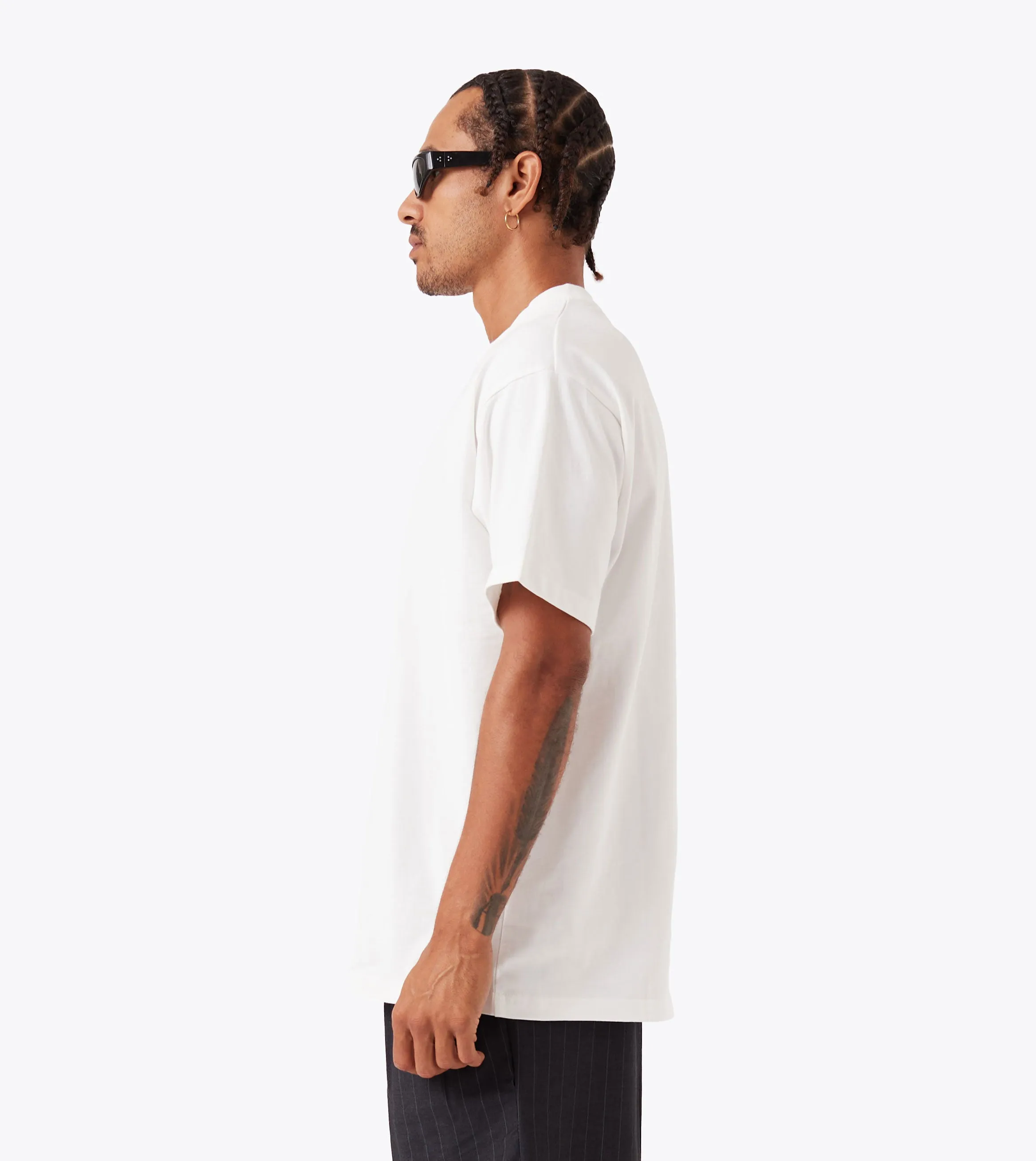 HighThreadCount Flow Tee White