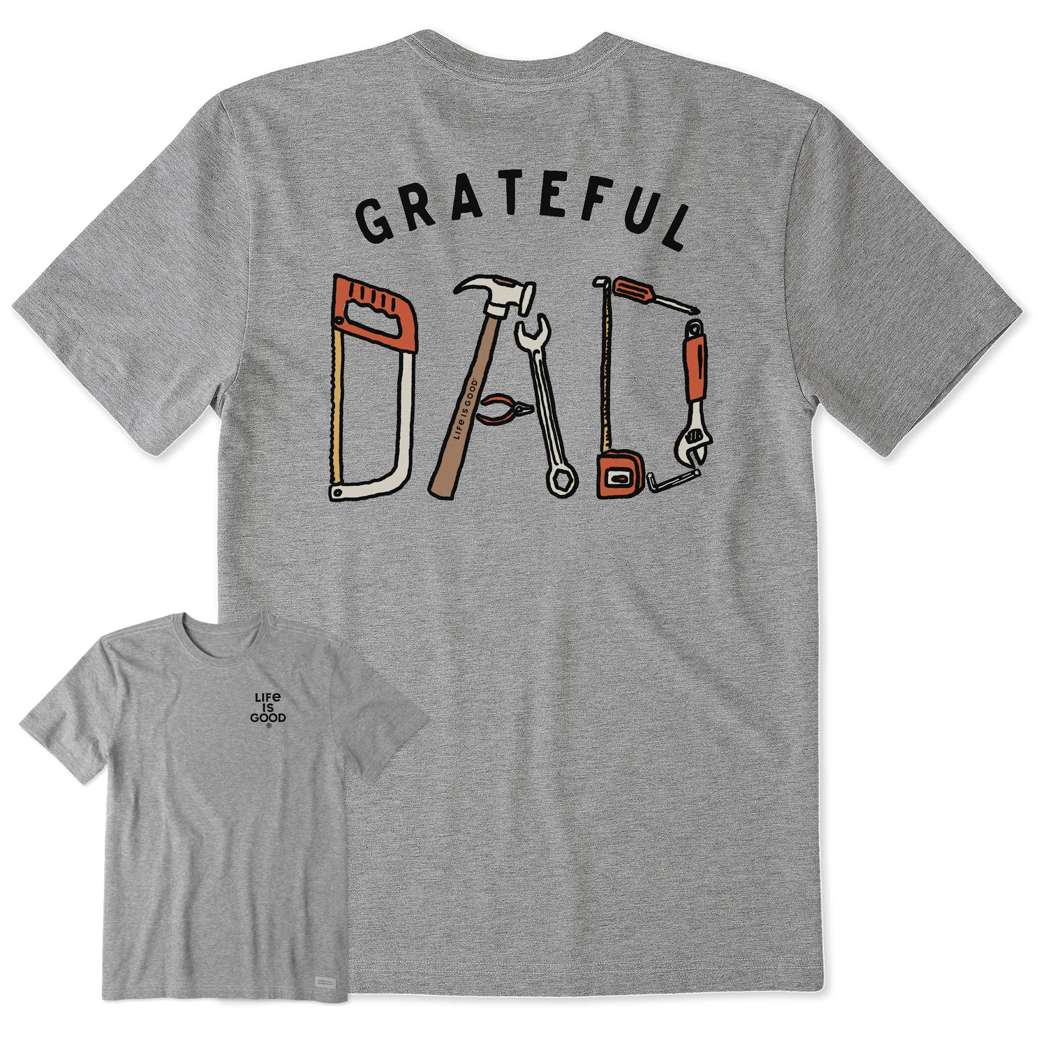 Men's Grateful Dad Tools Short Sleeve Tee Trendy