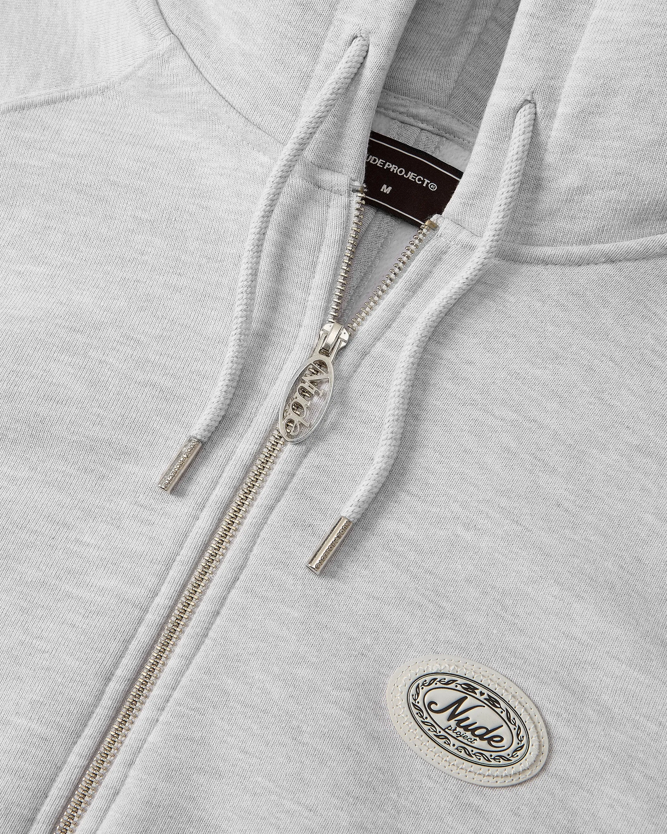 Essentials Zip-Up Hoodie Grey Melange Outdoor Bold