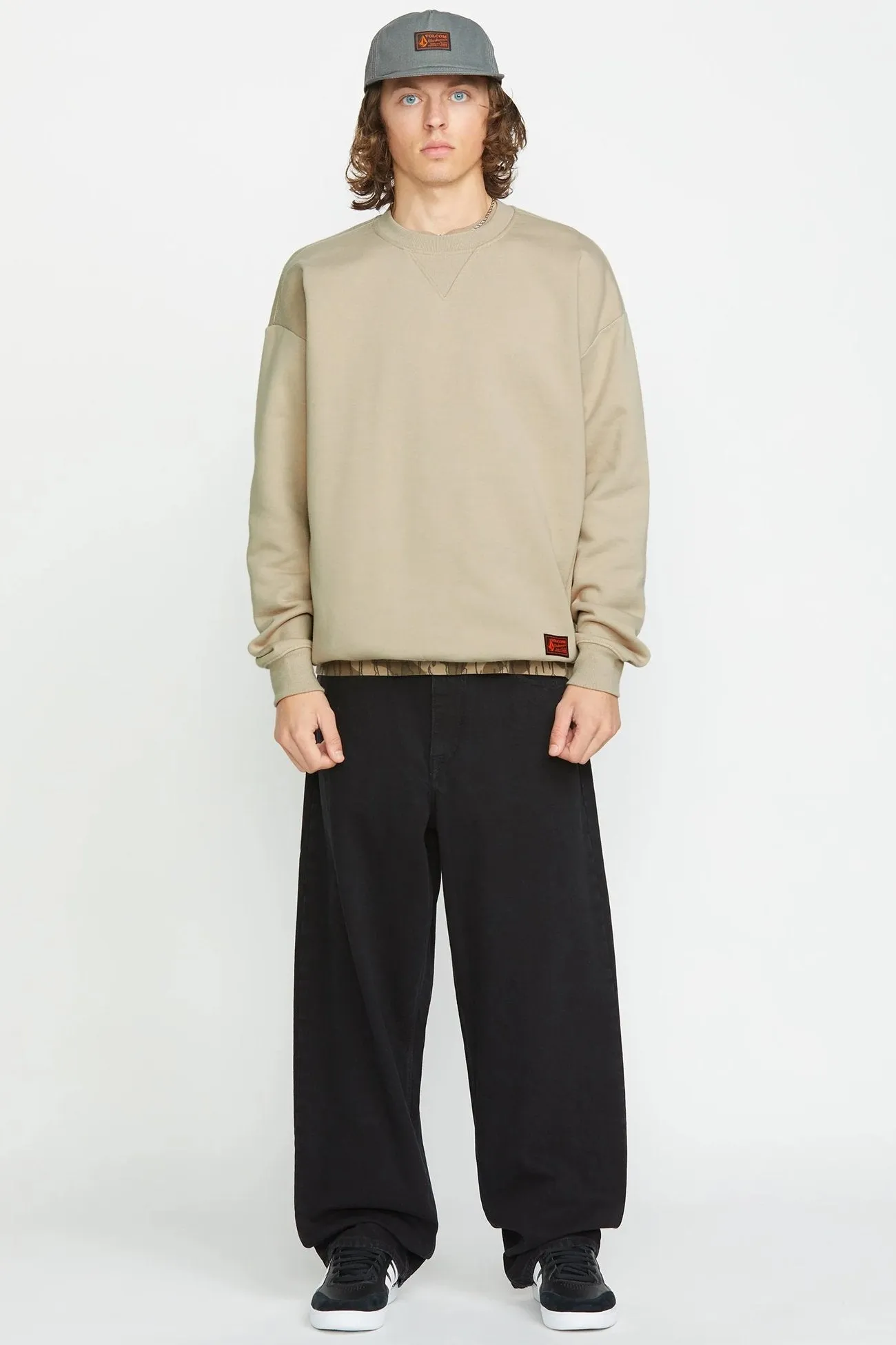 Operators Crew Light Khaki Embroidered Logo buckle accents