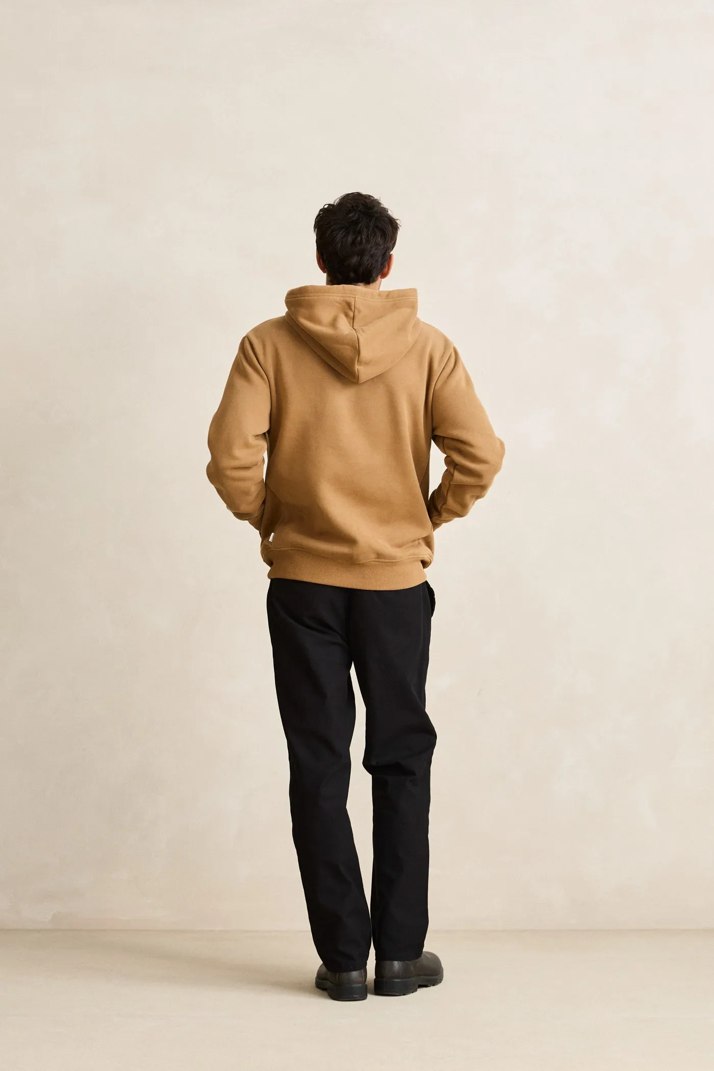 Comfort Apparel Velvet Classic Fleece Hood Ochre