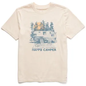 Men's Happy Camper Forest Short Sleeve Crusher Tee Cool Design