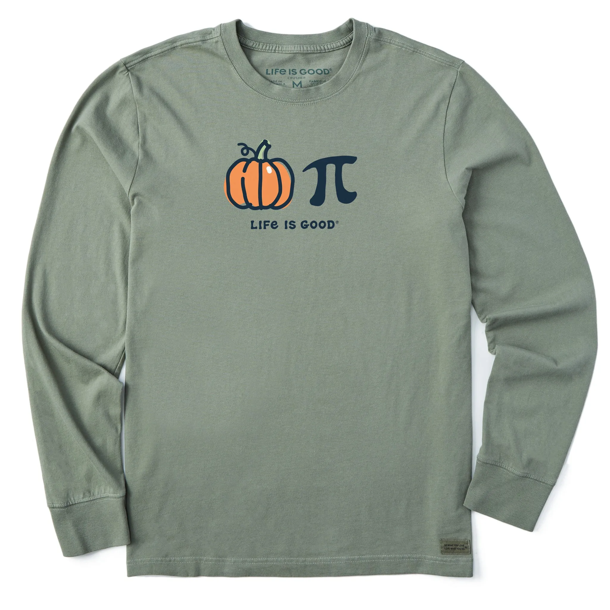 Casual Style Wear Men's Pumpkin   Pie Long Sleeve Crusher Tee