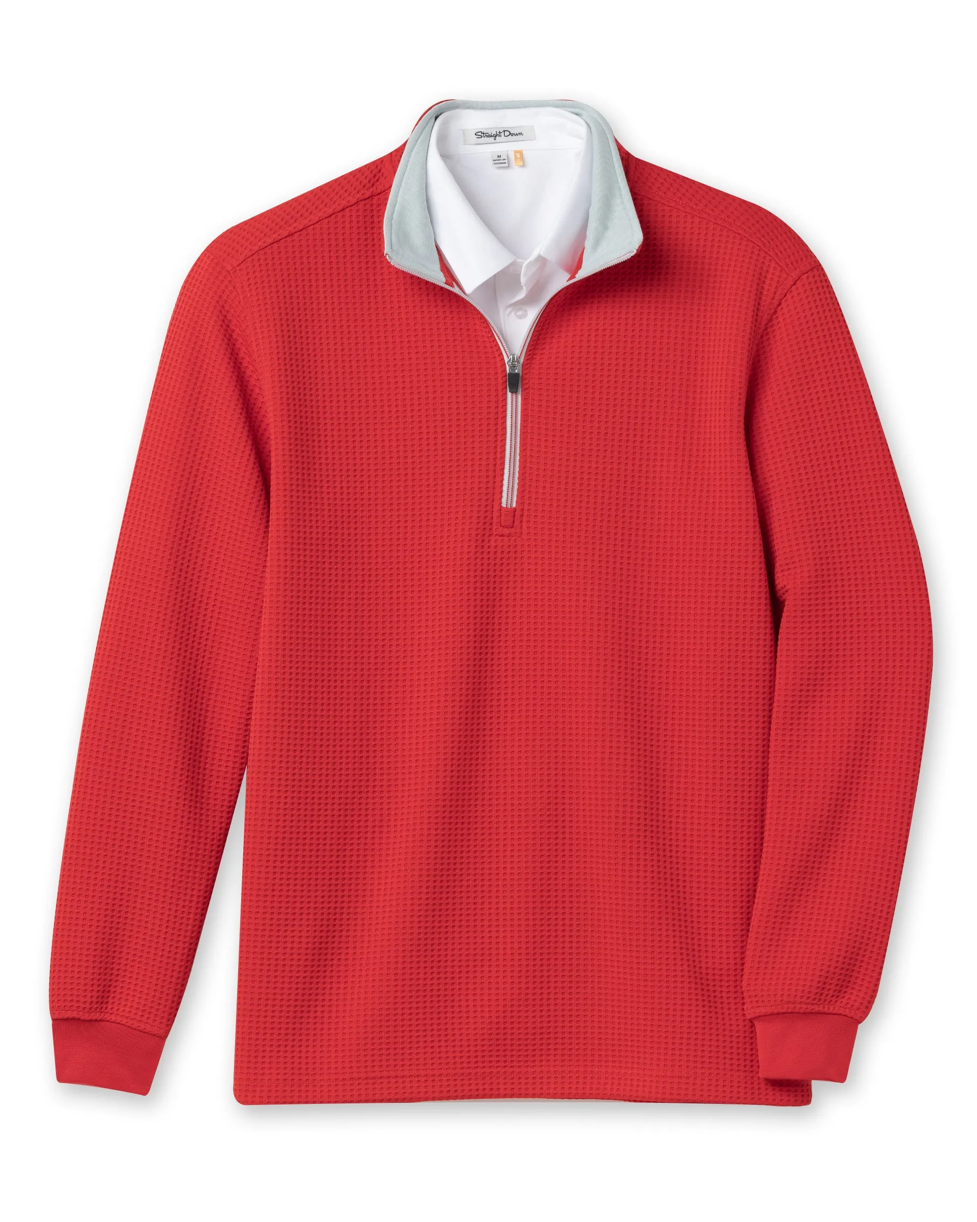 Optic Quarter Zip - Flag Red Seasonal Comfort
