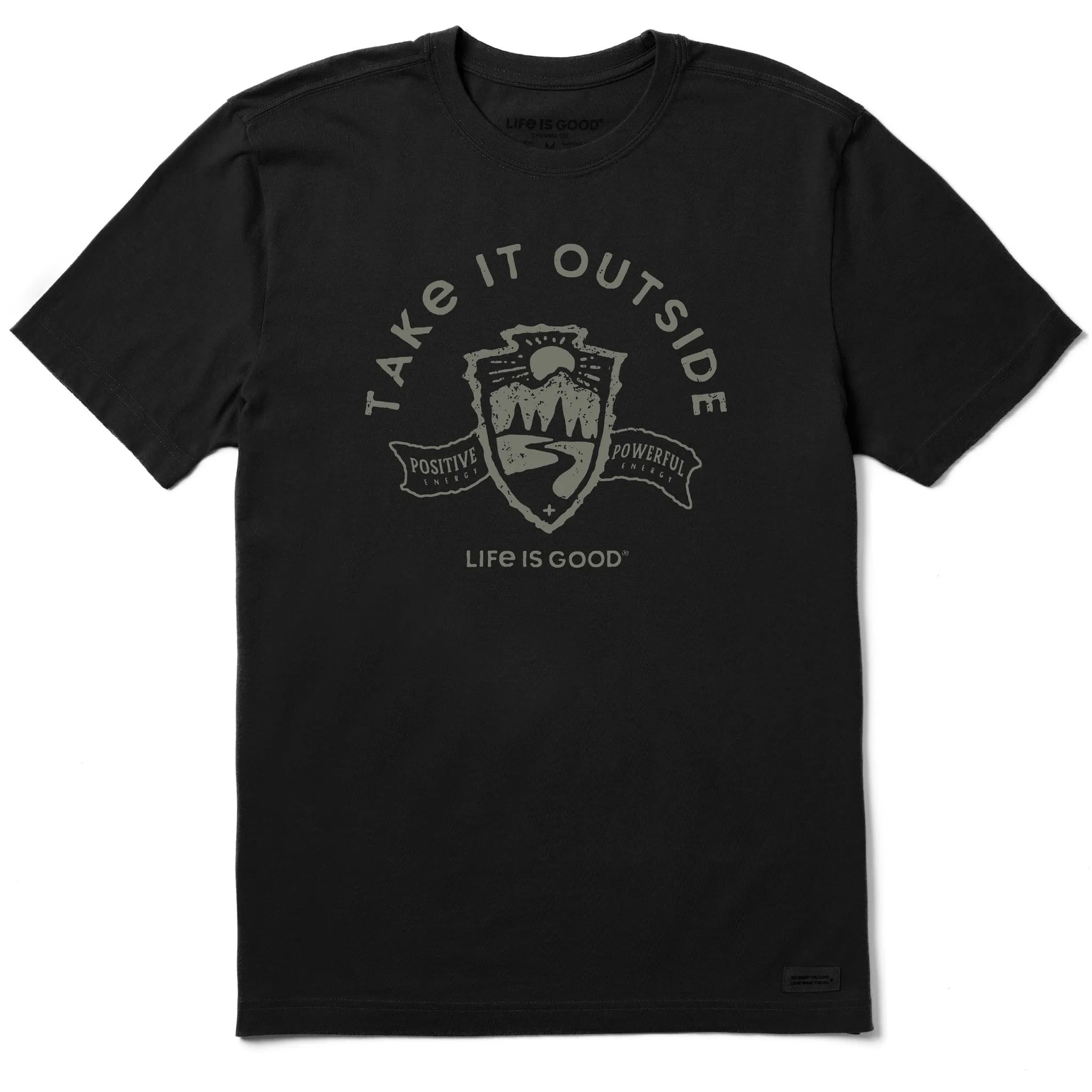 Popular Men's Take it Outside Emblem Short Sleeve Tee