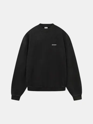 Comfortable Layers Active Wearable Oversize Logo Sweatshirt Black