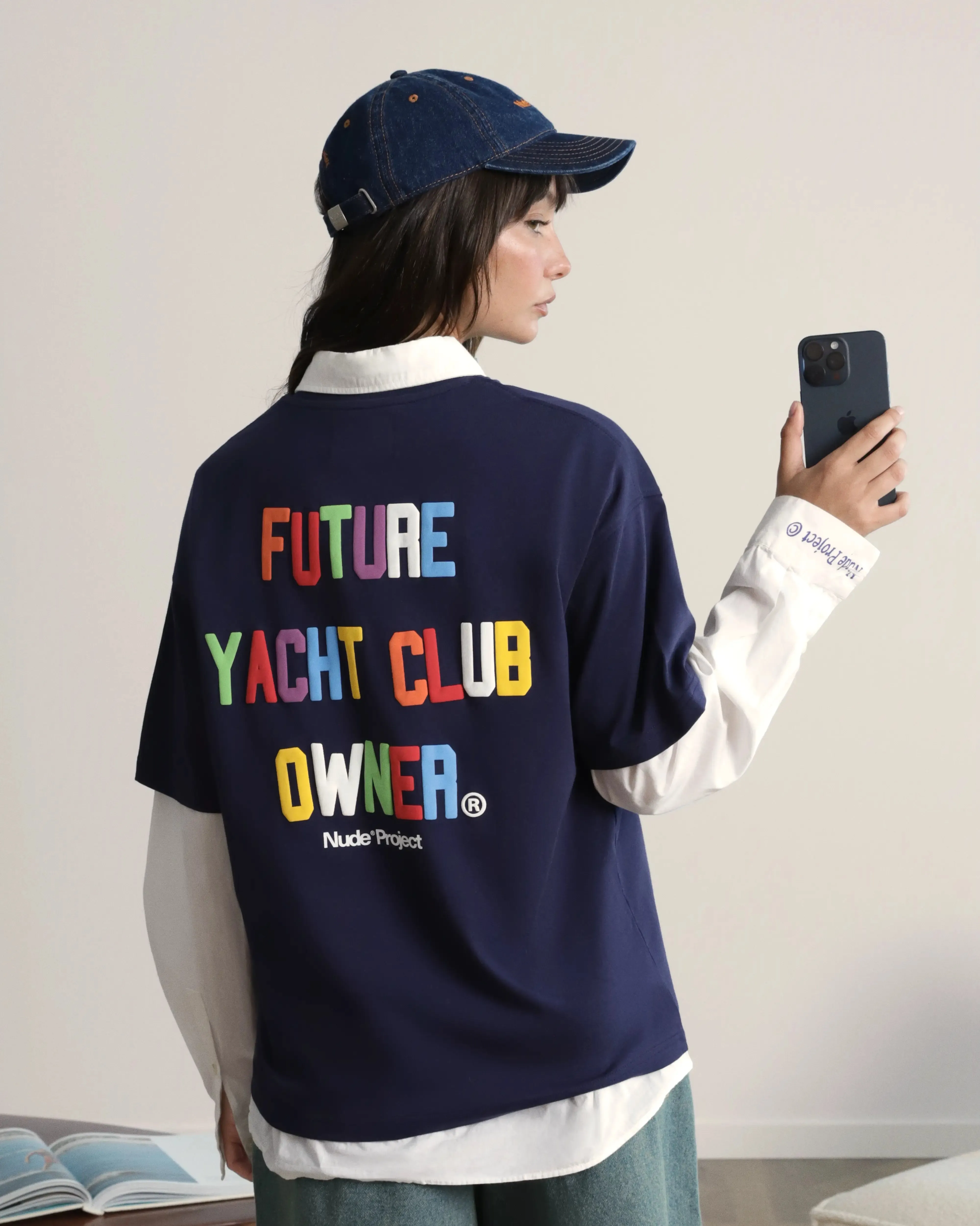 Yate Tee Navy Soft Lining