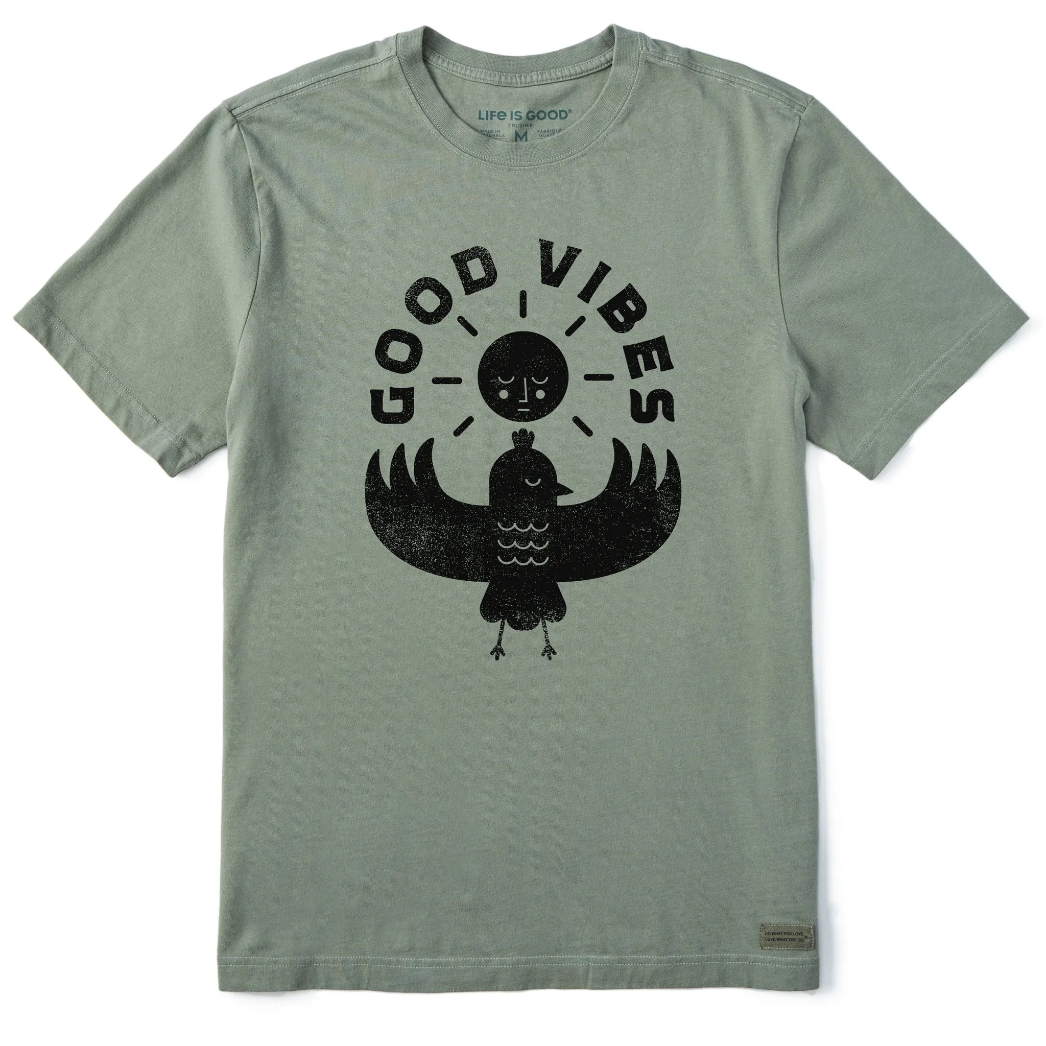 Men's Good Vibes Sunbird Short Sleeve Tee Cozy and Comfortable