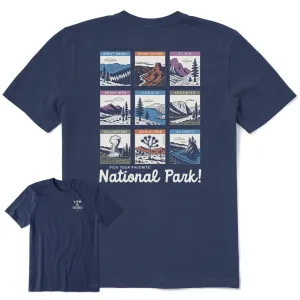 Distressed Hem Finish Simple yet stylish Men's Pick Your Favorite National Park Short Sleeve Crusher Tee