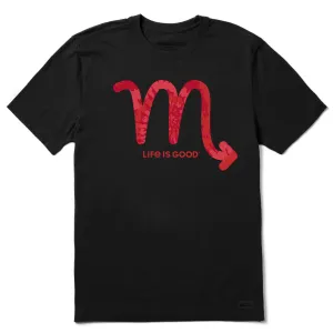 Men's Scorpio  Sign Tie Dye Short Sleeve Crusher Tee Seasonal Wear Breathable Design