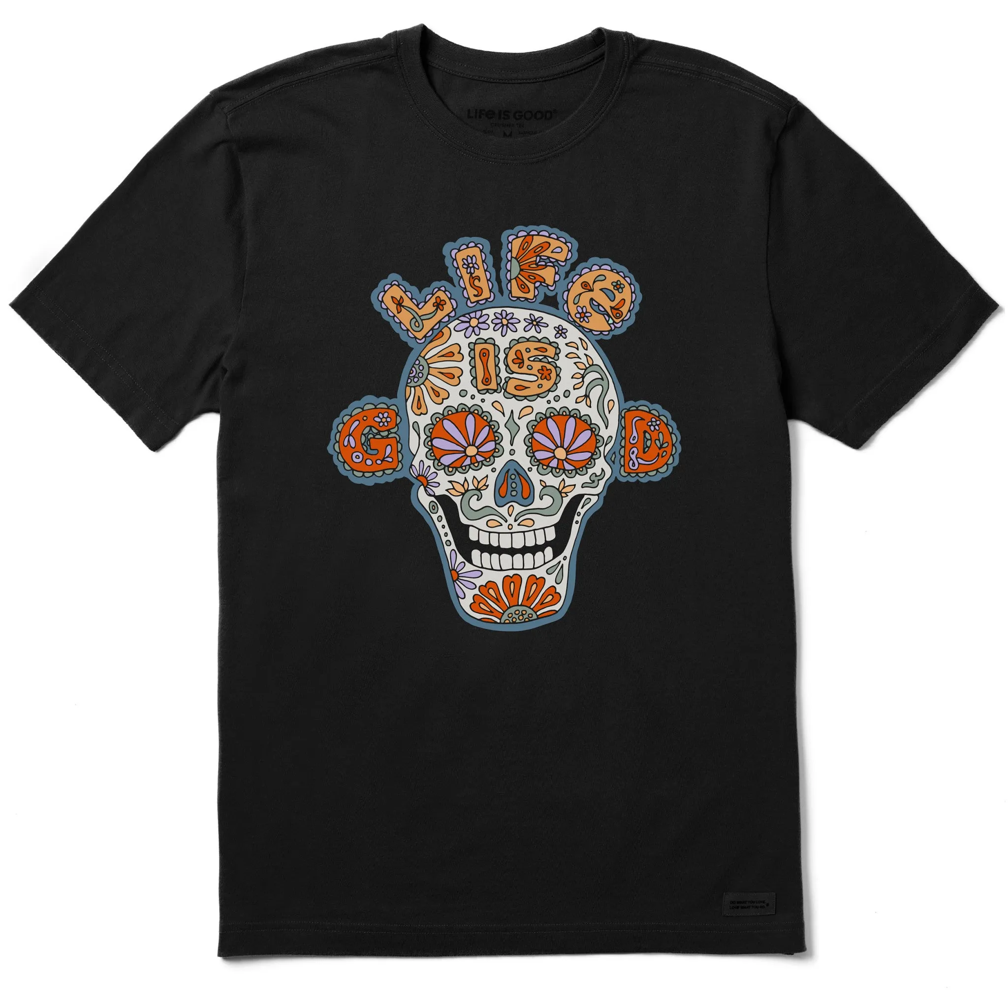 Men's Skull Short Sleeve Crusher Tee Breathable Layer Fit