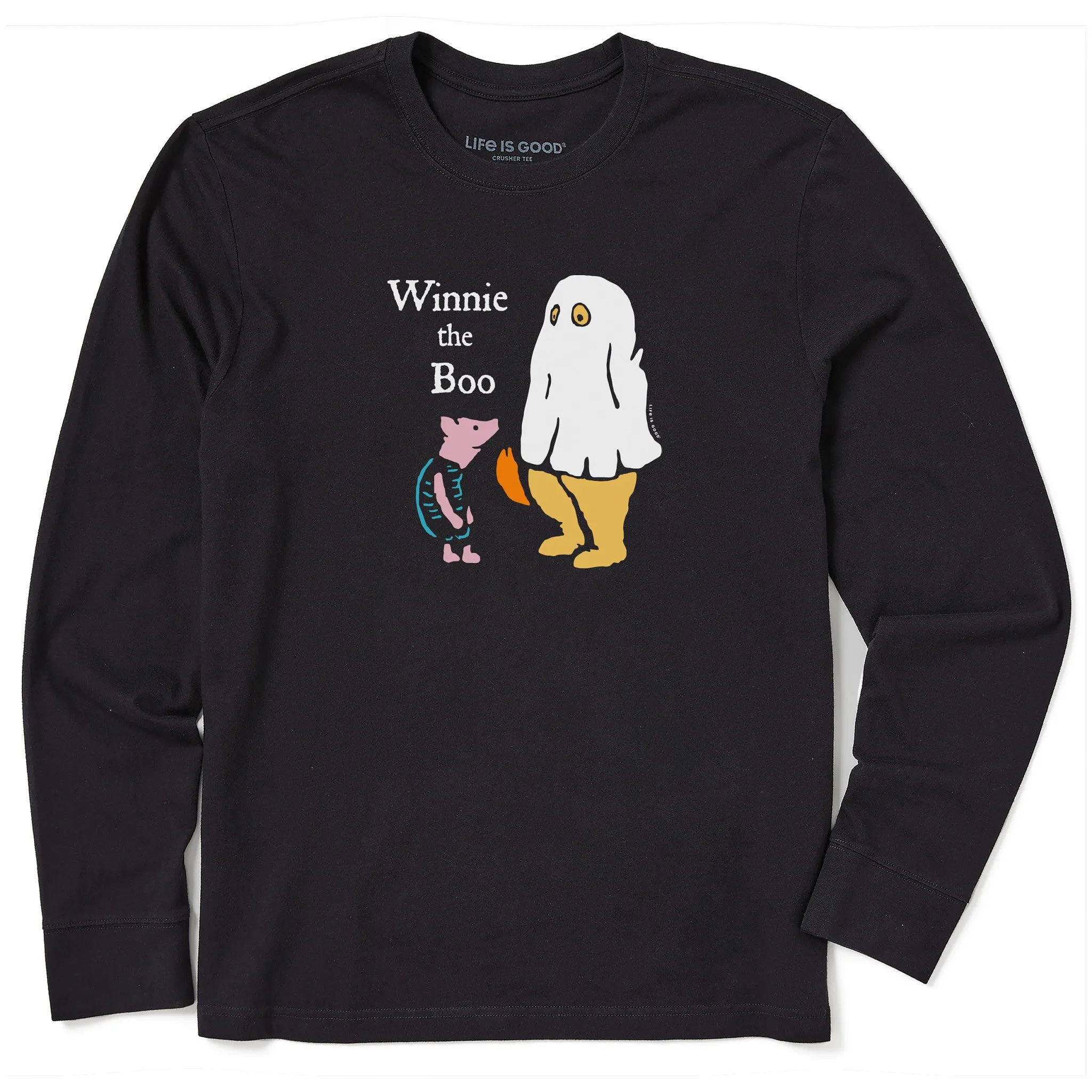 Weekend Fashion Men's Winnie the Boo Long Sleeve Crusher Tee
