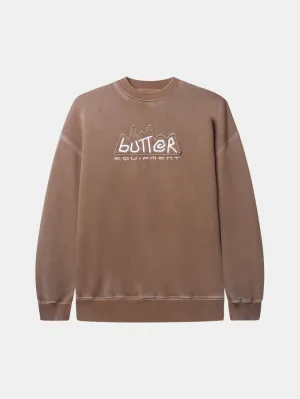 Casual Jacket Equipment Applique Sweatshirt Washed Brown