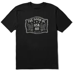 Sleek Stretch Fit Men's The Good Ol USA Short Sleeve Tee