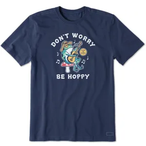 Weekend Smart Men's Tie Dye Don't Worry Be Hoppy Frog Short Sleeve Tee