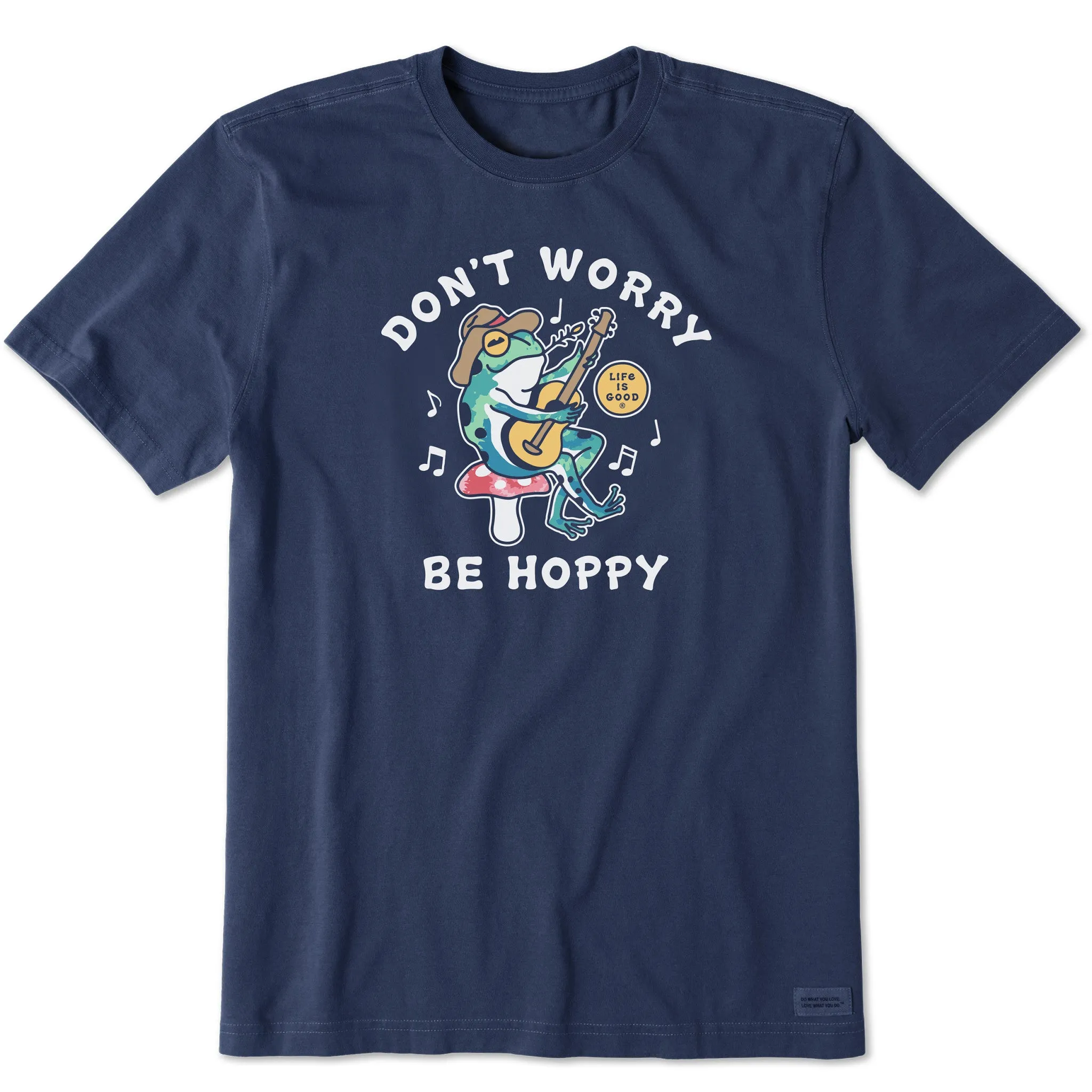 Essential layering piece Men's Tie Dye Don't Worry Be Hoppy Frog Short Sleeve Tee