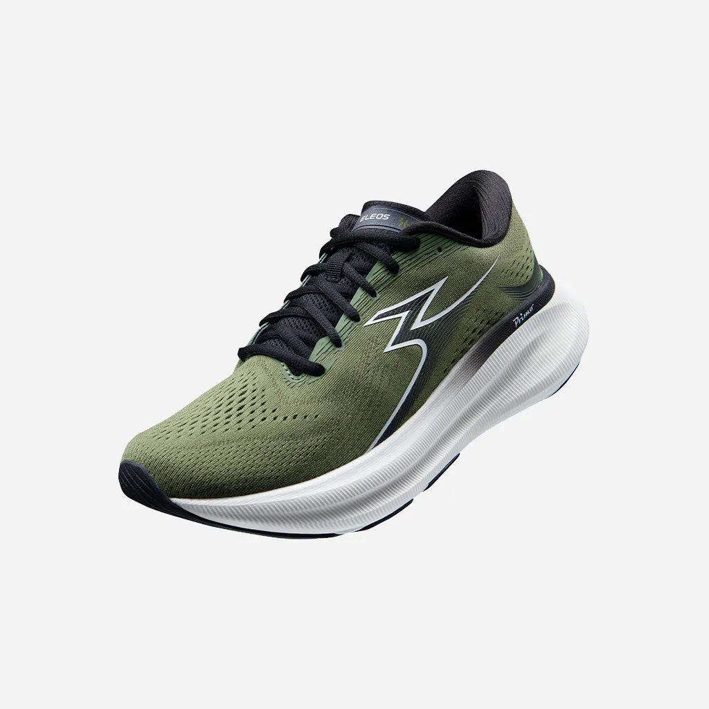 361-ELEOS: Olive/White MidTop Sock - like feel