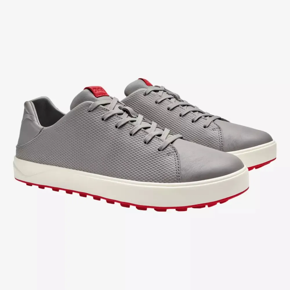 Outdoor Power Comfort Active Olukai Men's Wai'alae Golf Shoes- Grey/Red