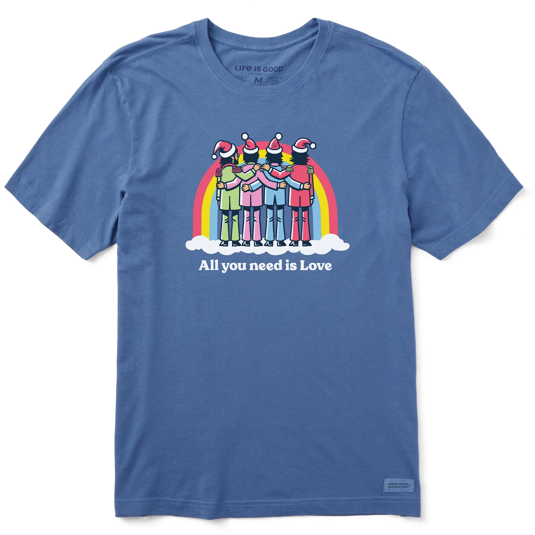 Men's This Christmas, All You Need is Love Short Sleeve Crusher Tee TemperatureRegulating