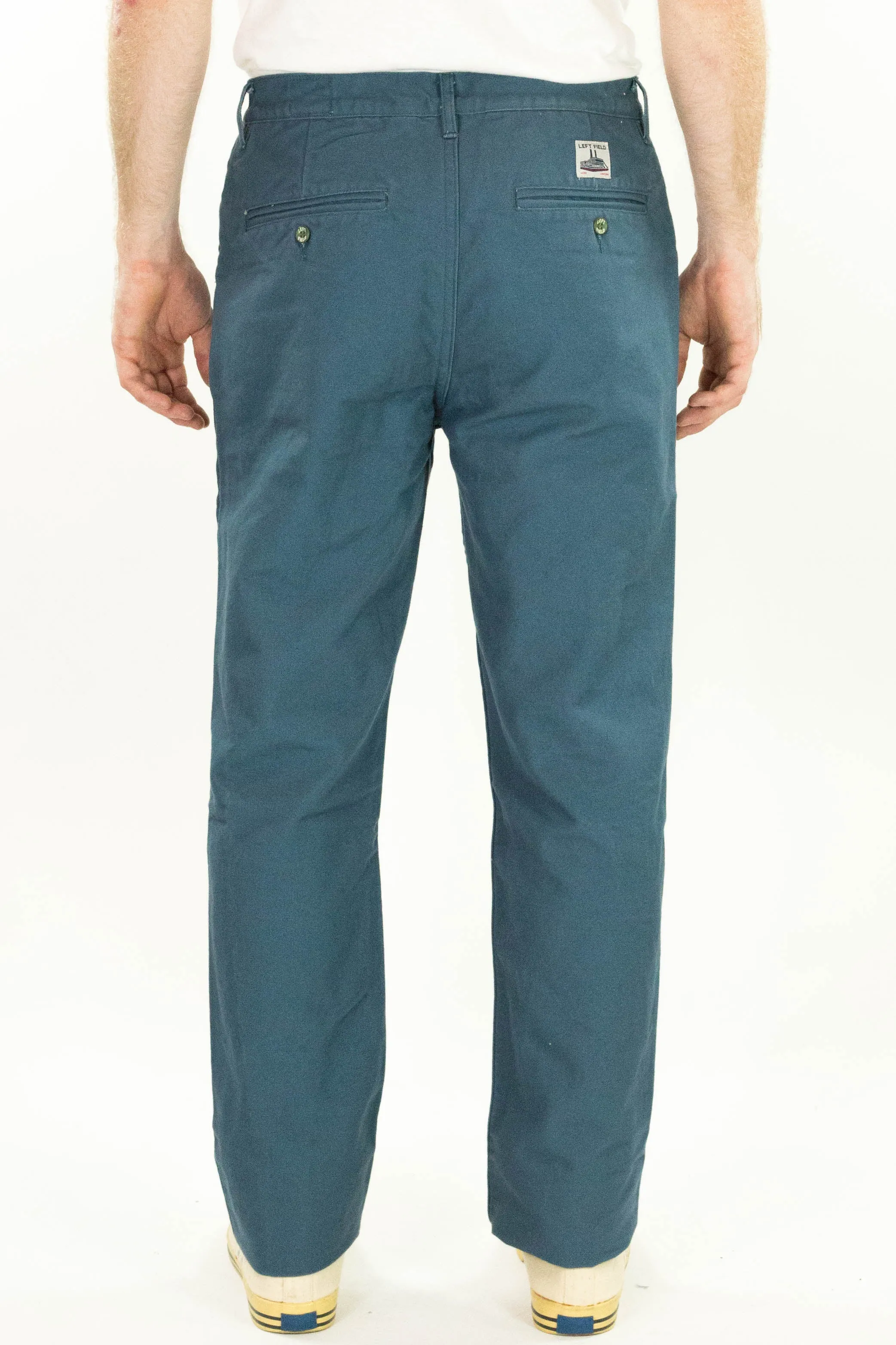 Steel Blue Work Uniform Mt. Vernon Mills Duck Chino Structured Hemline ArticulatedJoints
