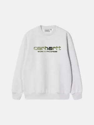Solar Chrome Sweatshirt Ash Heather ring accents