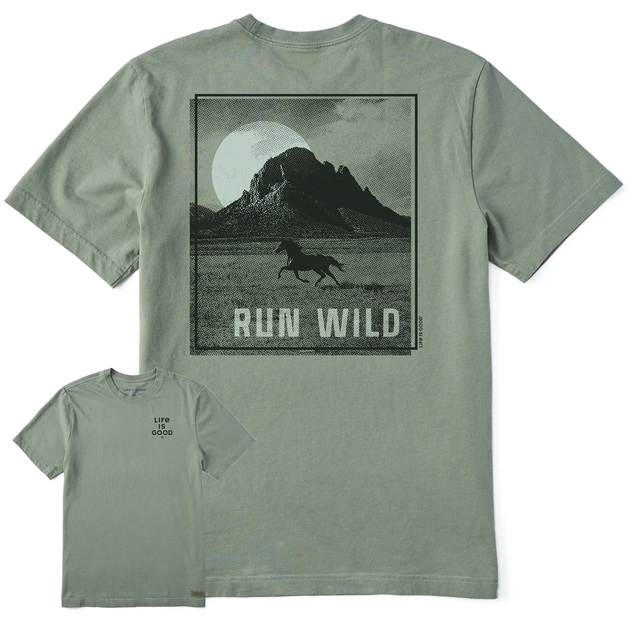Men's Run Wild Short Sleeve Tee Lightweight Design Light Flex Fit