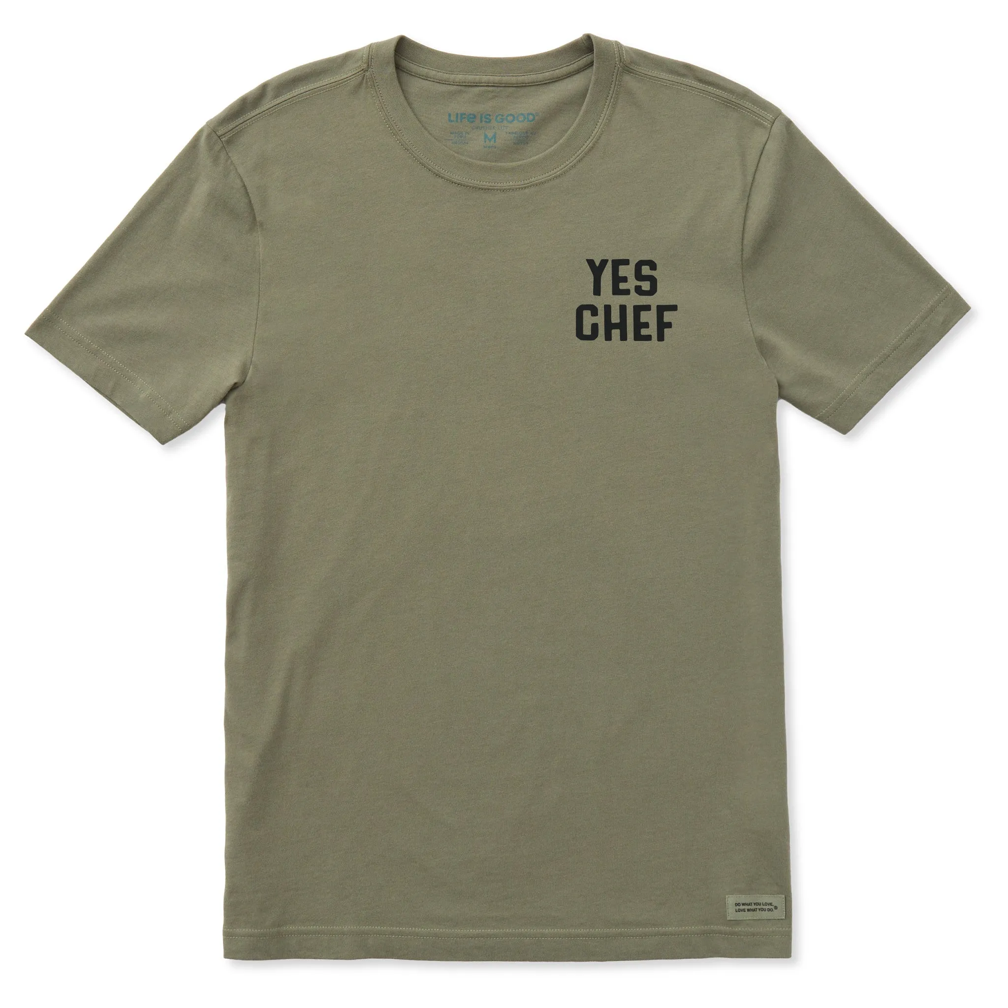 Cozy Essentials Men's Yes Chef Short Sleeve Crusher-LITE Slim Fit Tee