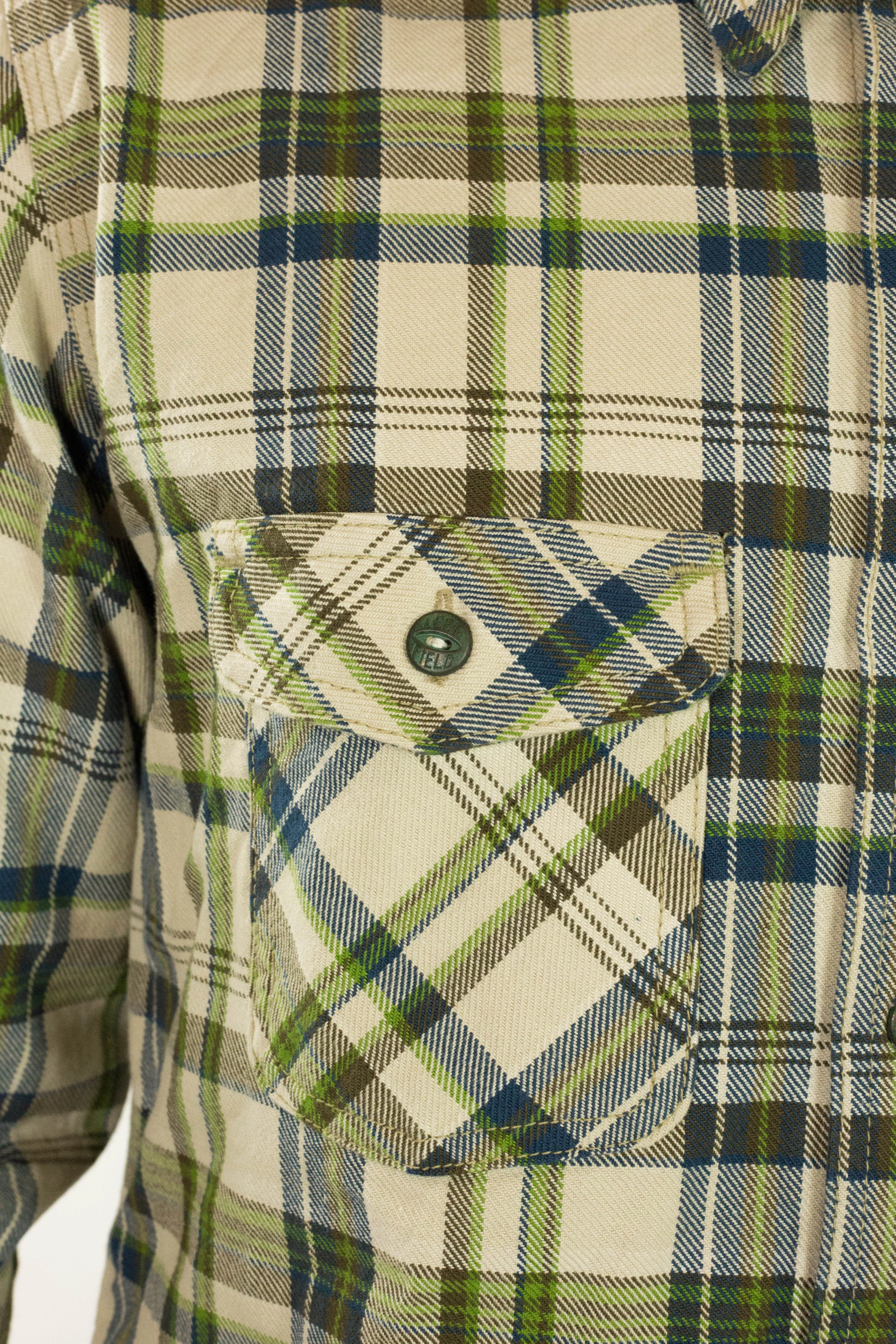 Classic Fit Comfy Comfort Prairie Heavyweight Tartan Twill Work Shirt with LF Buttons