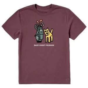 Men's Rocket Golf Dads Best Friends Short Sleeve Crusher Tee Roomy Design Summer Fashion