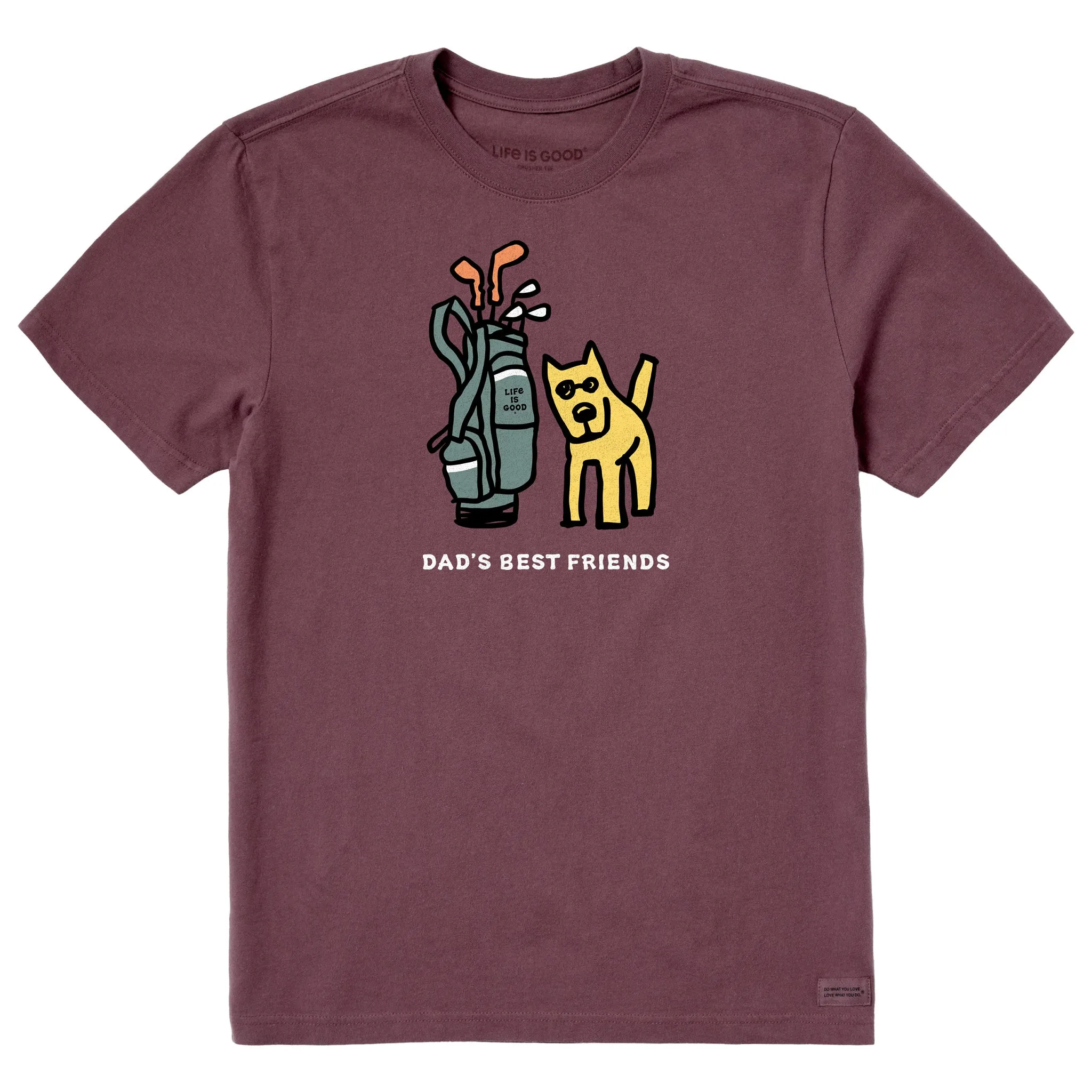 Men's Rocket Golf Dads Best Friends Short Sleeve Crusher Tee Roomy Design Summer Fashion